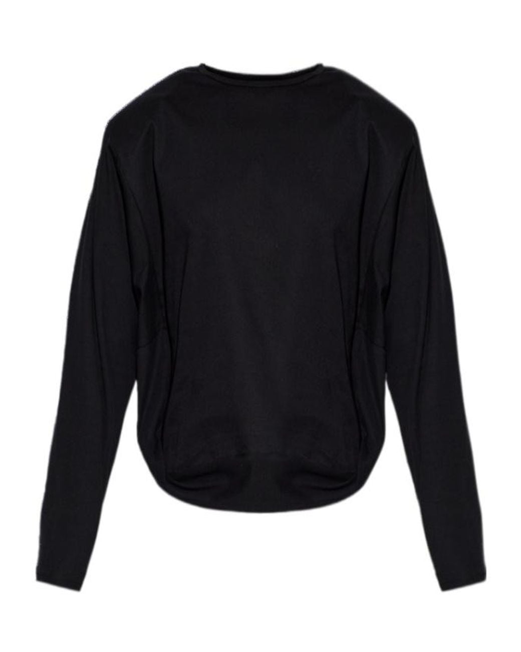 IRO Black Crew Neck Long-Sleeved T-Shirt