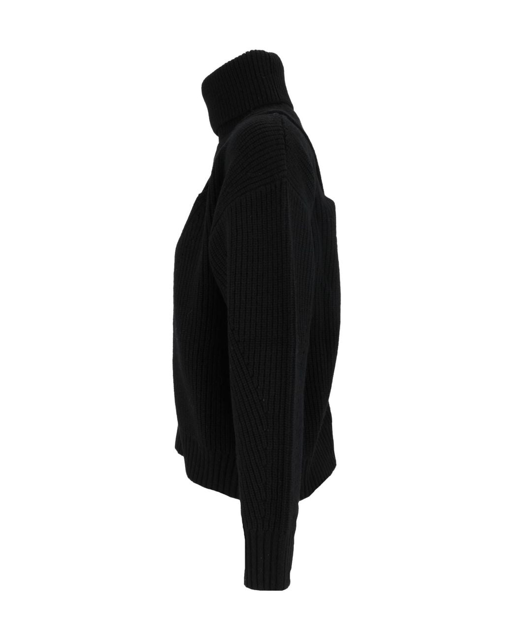 P.A.R.O.S.H. Black P.A.R.O..H. Openwork High Neck Knitted Sweater