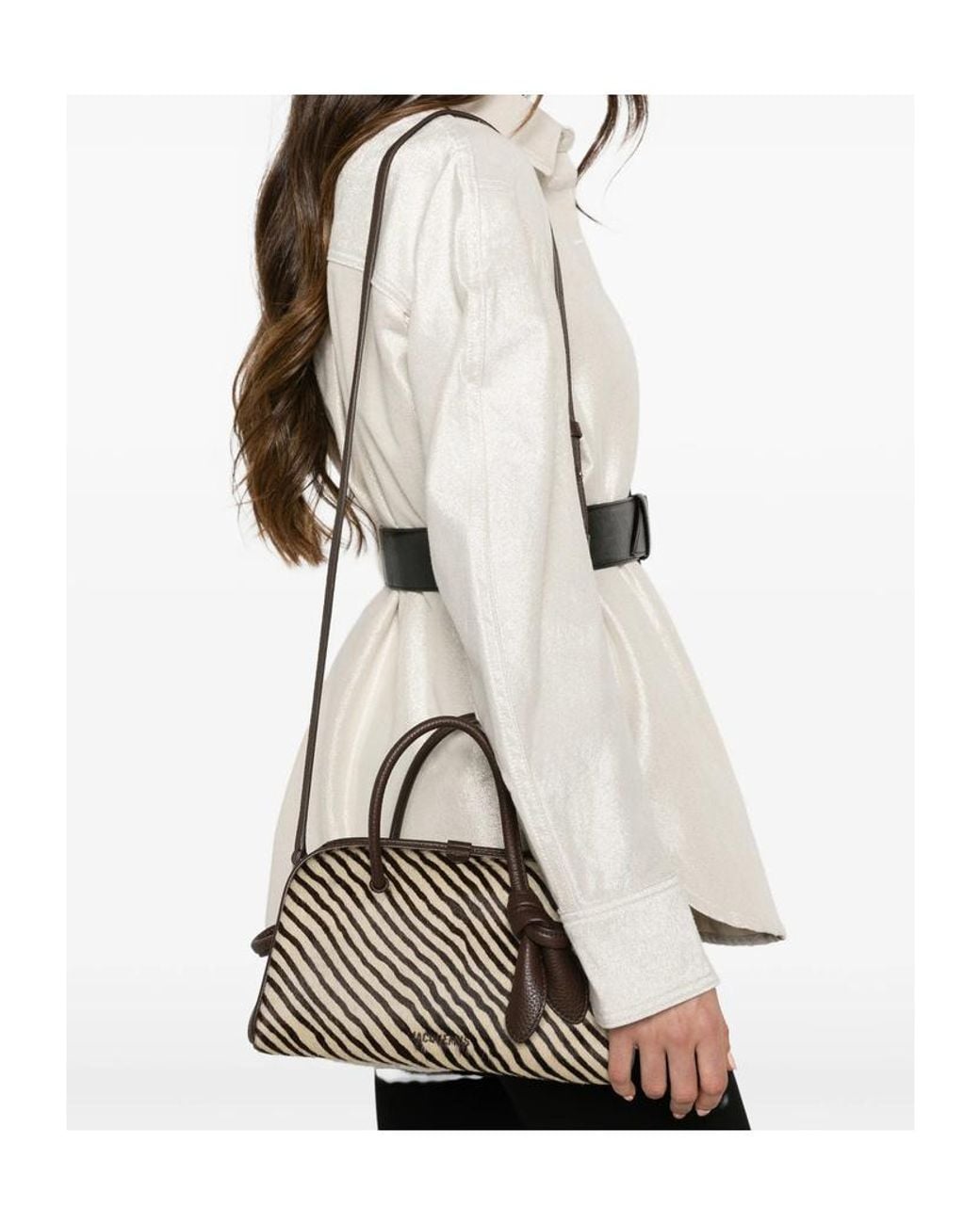 Jacquemus Metallic Patterned Shoulder Bag