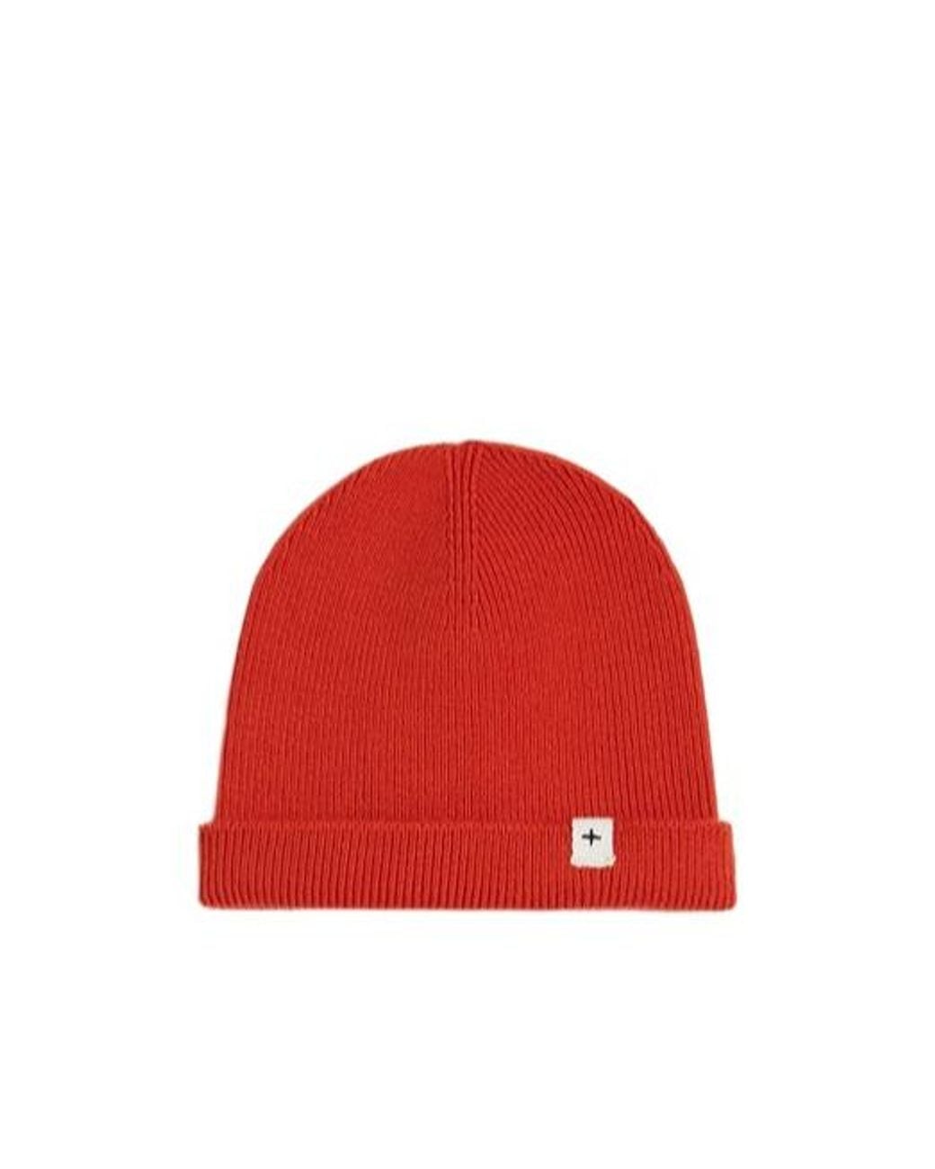 Jil Sander Red Fine Knit Beanie for men