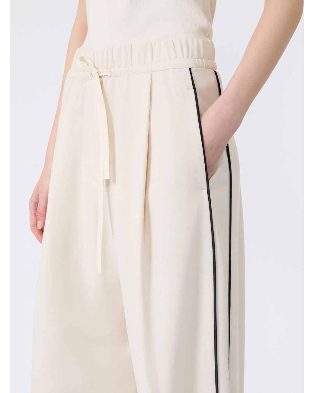 Weekend by Maxmara White Wide Leg Casual Pants