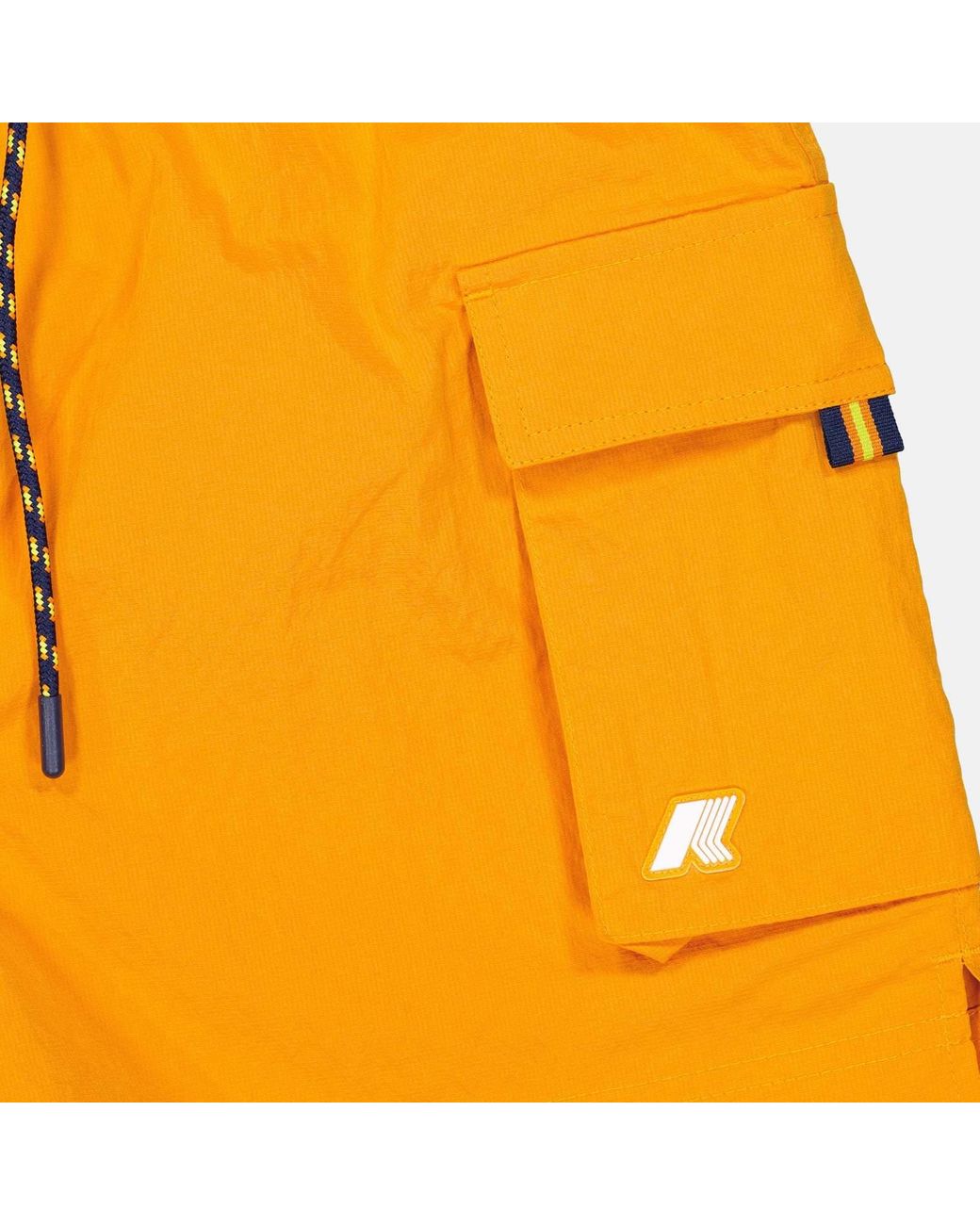 K-Way Yellow Mellow Cargo Swim Shorts for men