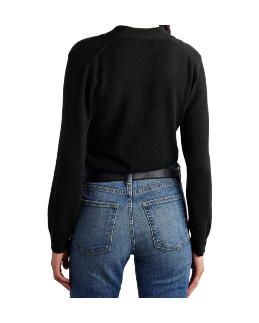 Nili Lotan Black Genesis Pussy-Bow Cashmere Sweater