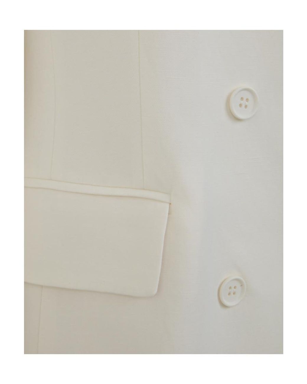 P.A.R.O.S.H. White Double-Breasted Blazer