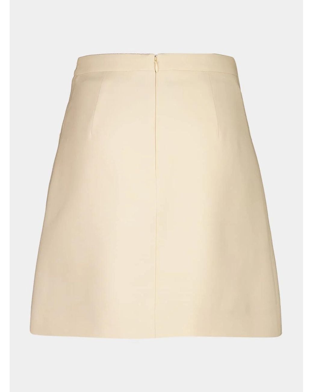 Valentino Natural Bow Detailed A-Line Mini Skirt