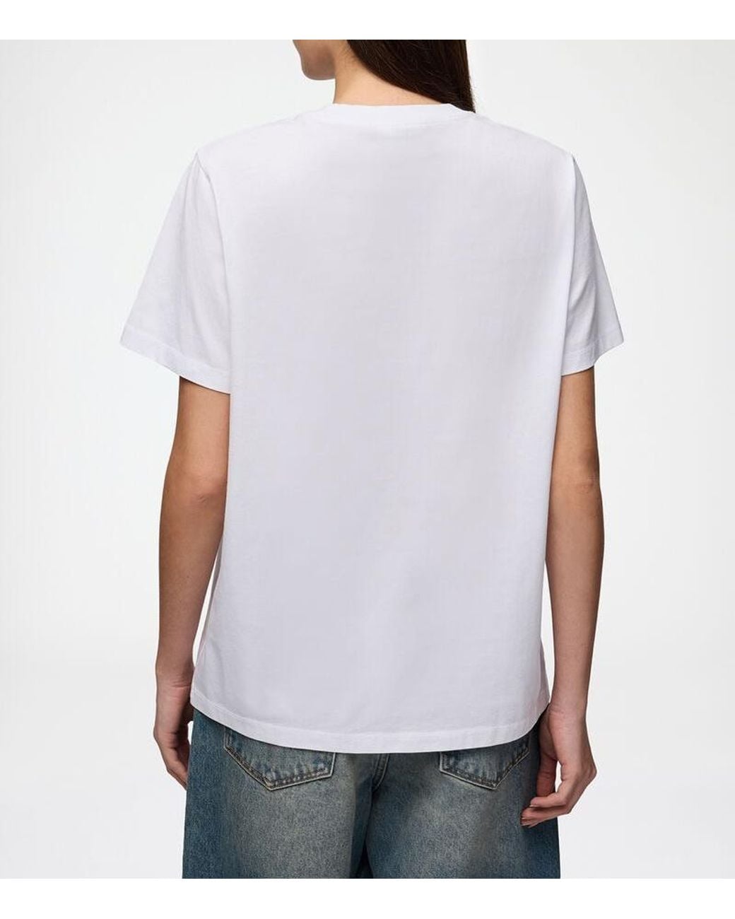 Ganni White Graphic Oversized T-Shirt
