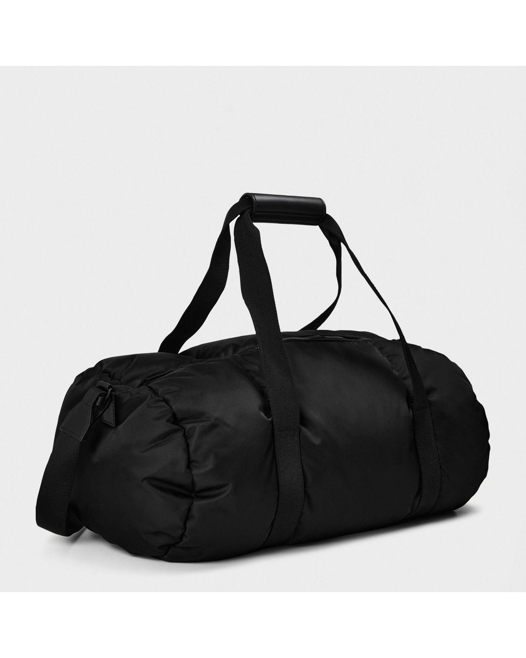 Moncler Black Waterproof Drawstring Handbag for men
