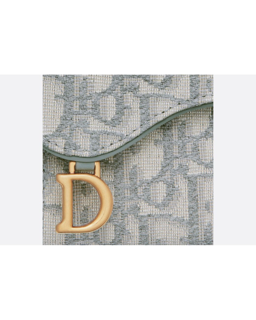 Dior Gray Saddle Lotus Wallet