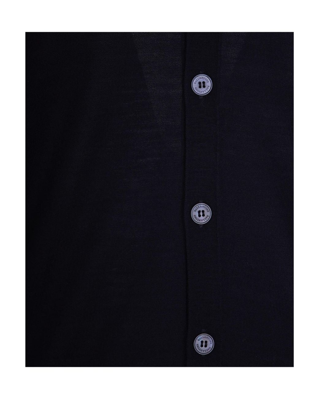 Ballantyne Blue Button-Fastening Wool Cardigan for men