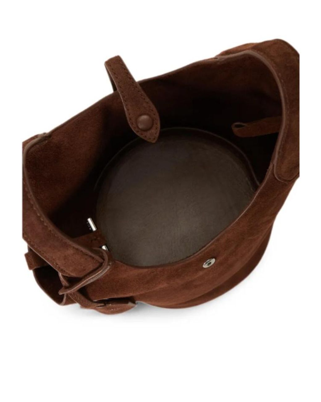 Polo Ralph Lauren Brown Suede Bucket Shoulder Bag