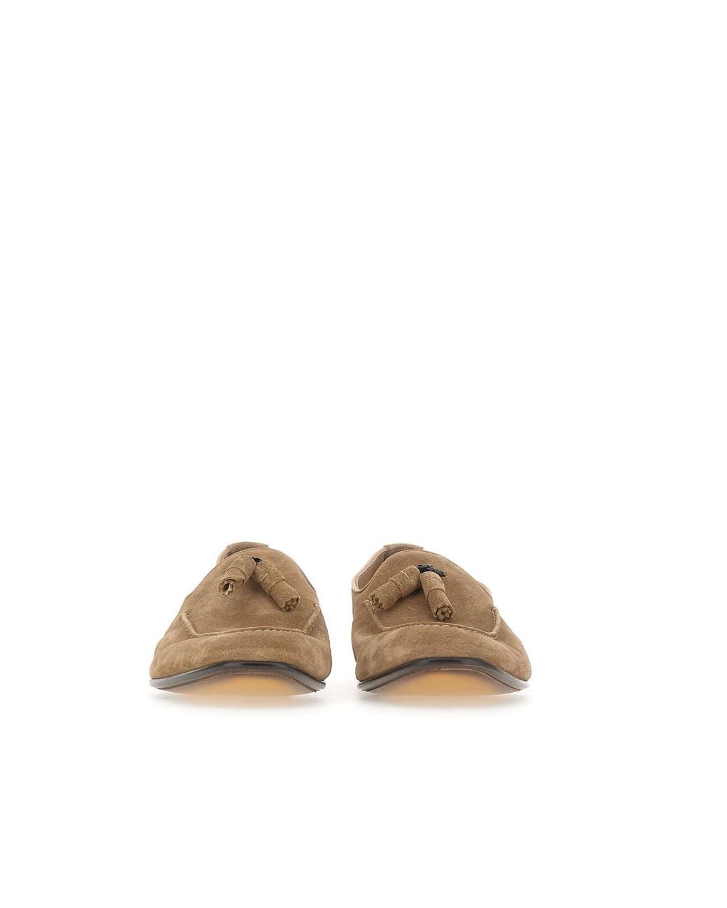 Doucal's Brown Tassel Loafers for men