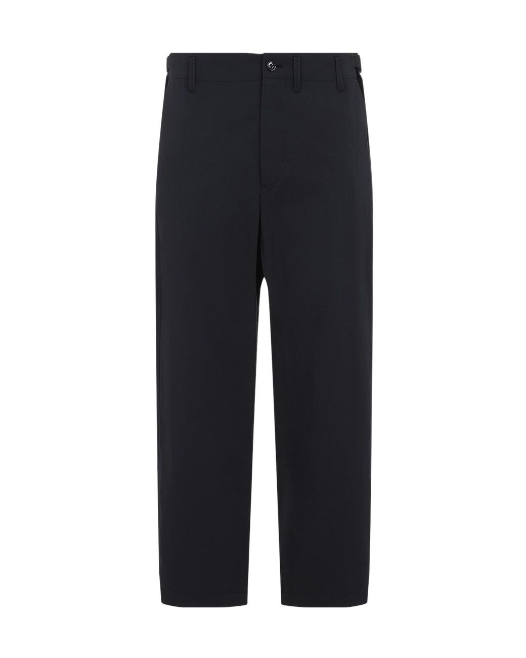 Lemaire Black Straight Leg Carrot Pants for men