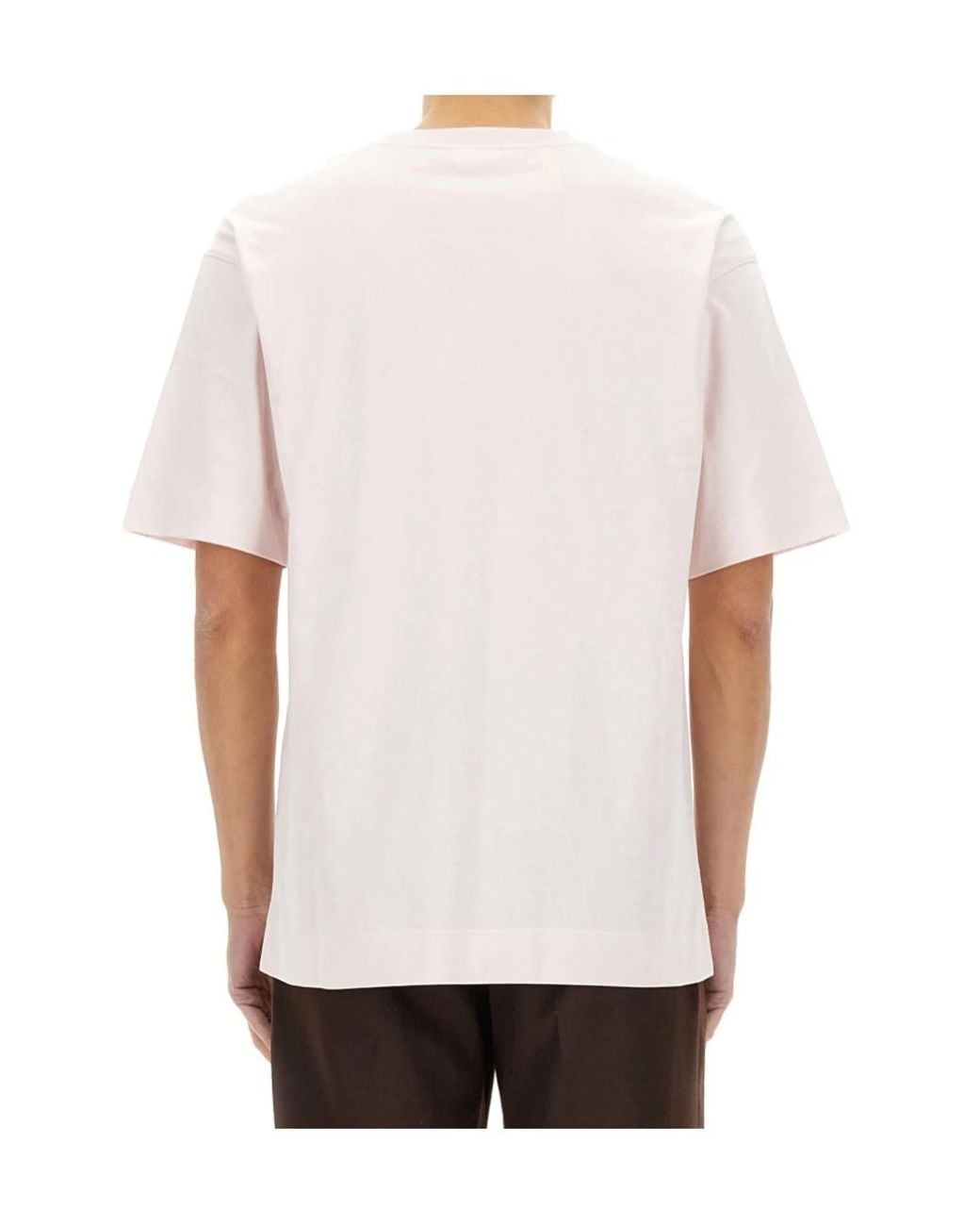 Dries Van Noten White Boxy Crewneck T-Shirt for men