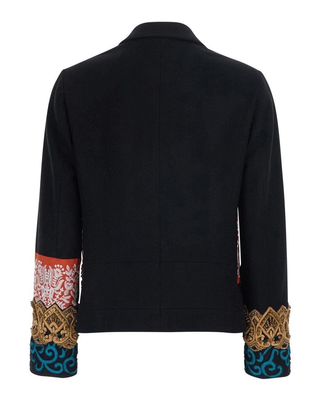 Dries Van Noten Black Long-Sleeve Casual Jacket