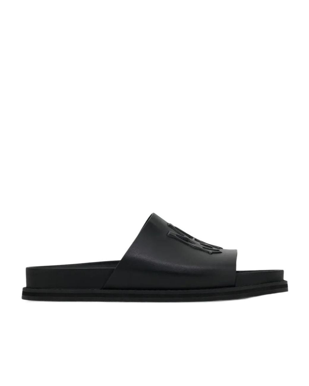 Amiri Black Ma Logo Slides for men