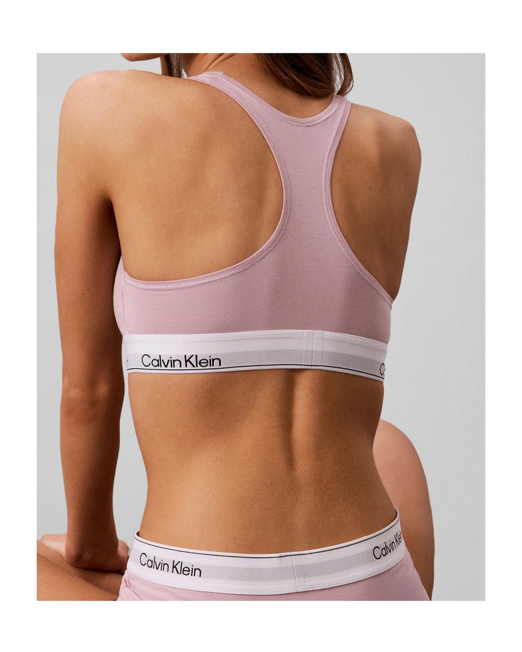 Calvin Klein Pink Racerback Wireless Bralette