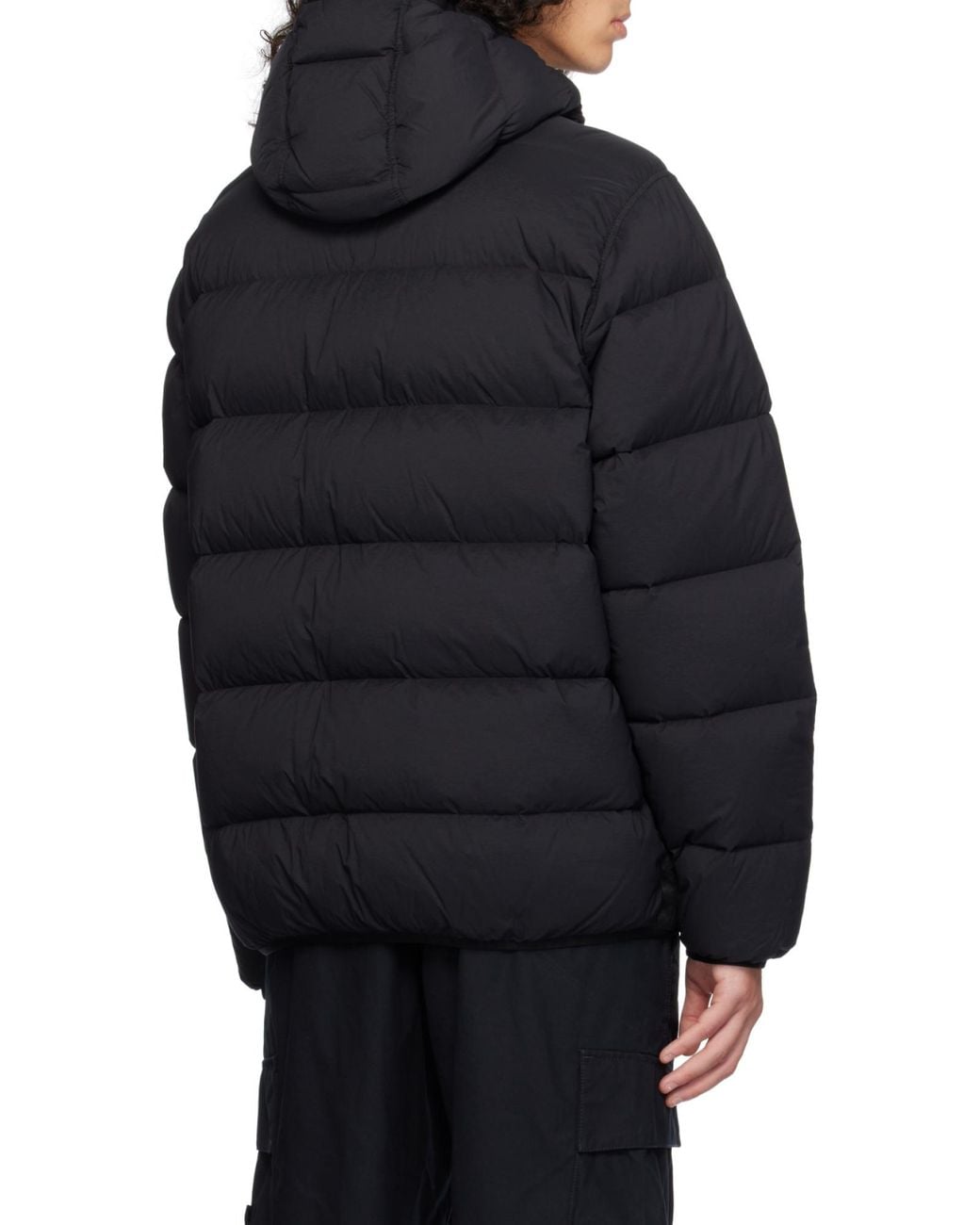Stone Island Black Down Jackets for men