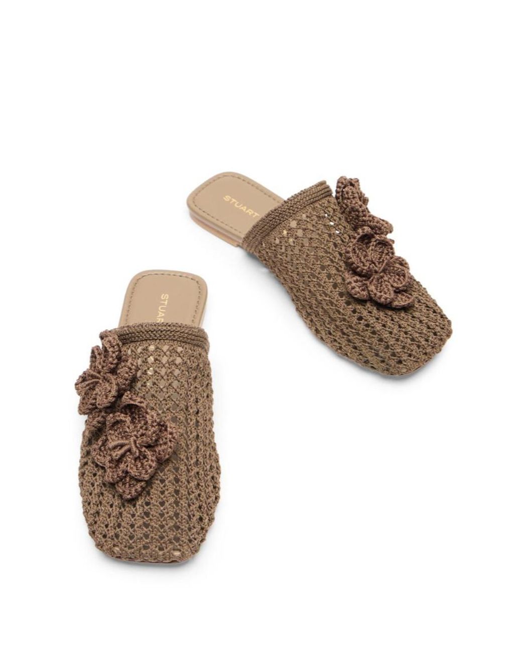 Stuart Weitzman Brown Lotus Mule