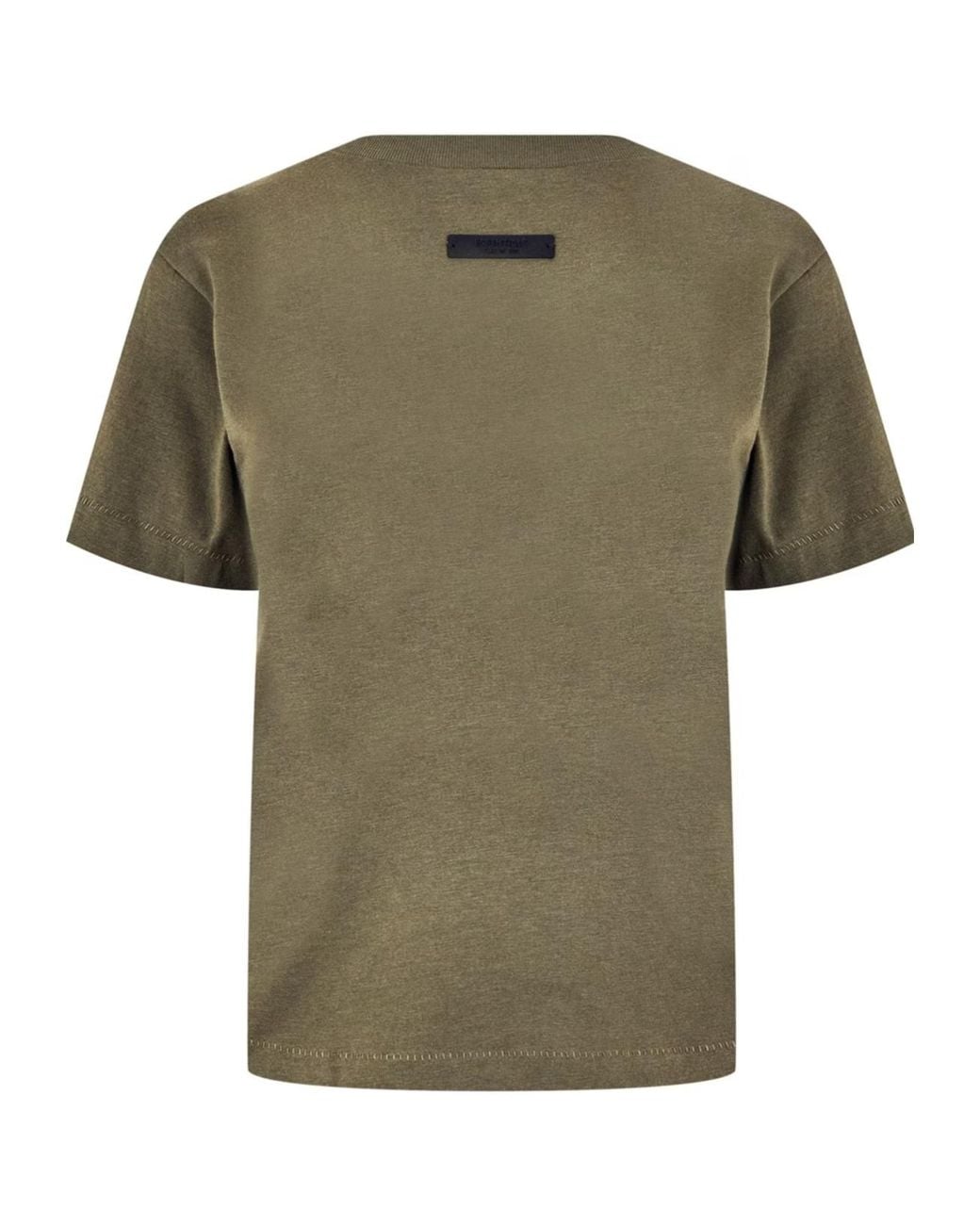 Fear Of God Green Logo Print T-Shirt