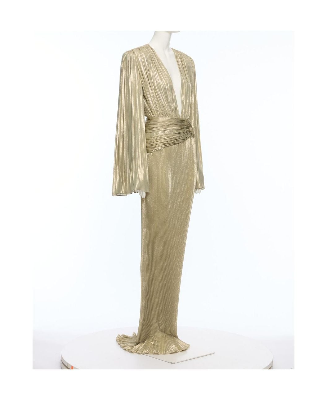 Valentino Natural Long-Sleeved Dress