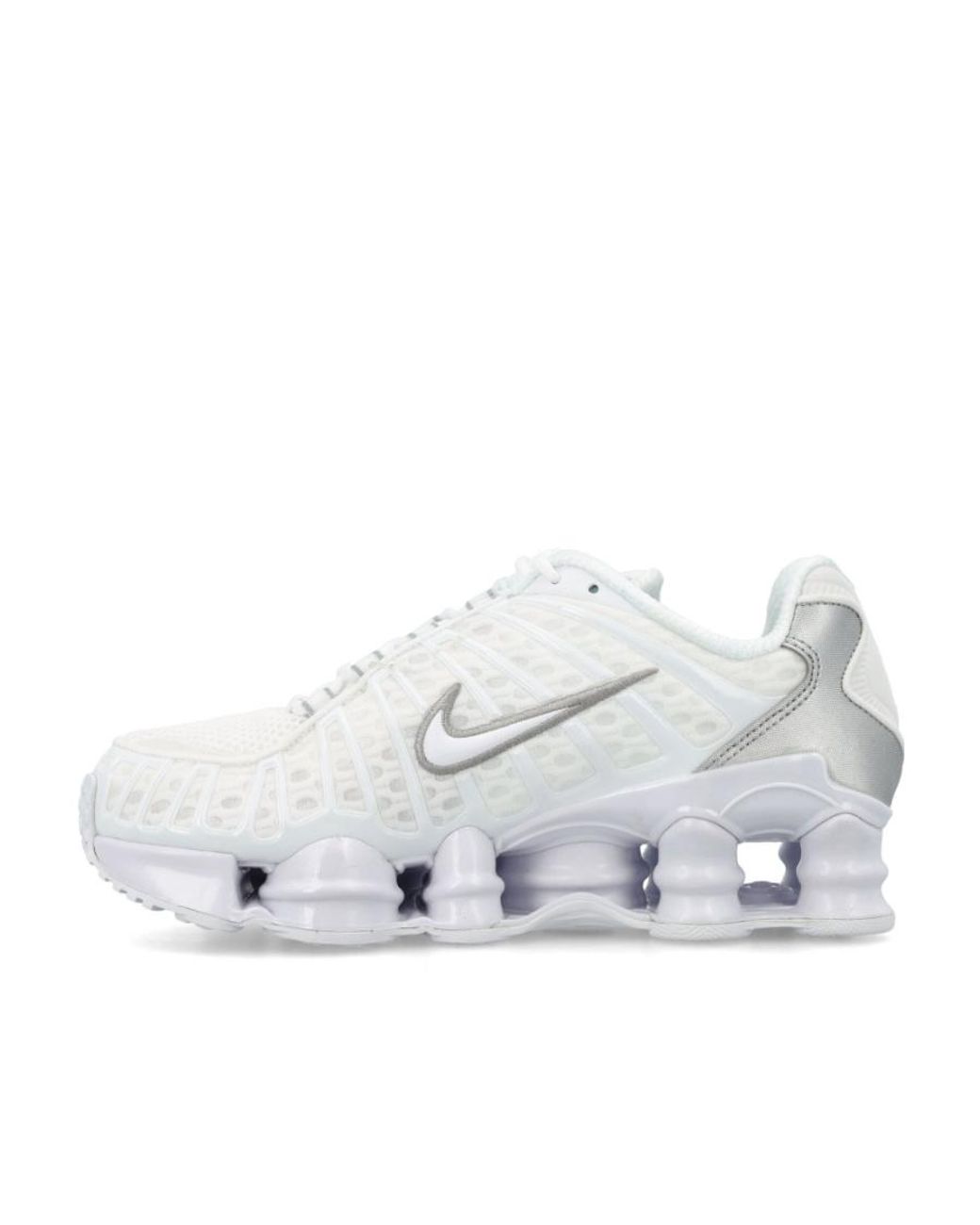 Nike White Shox Tl Sports Sneakers