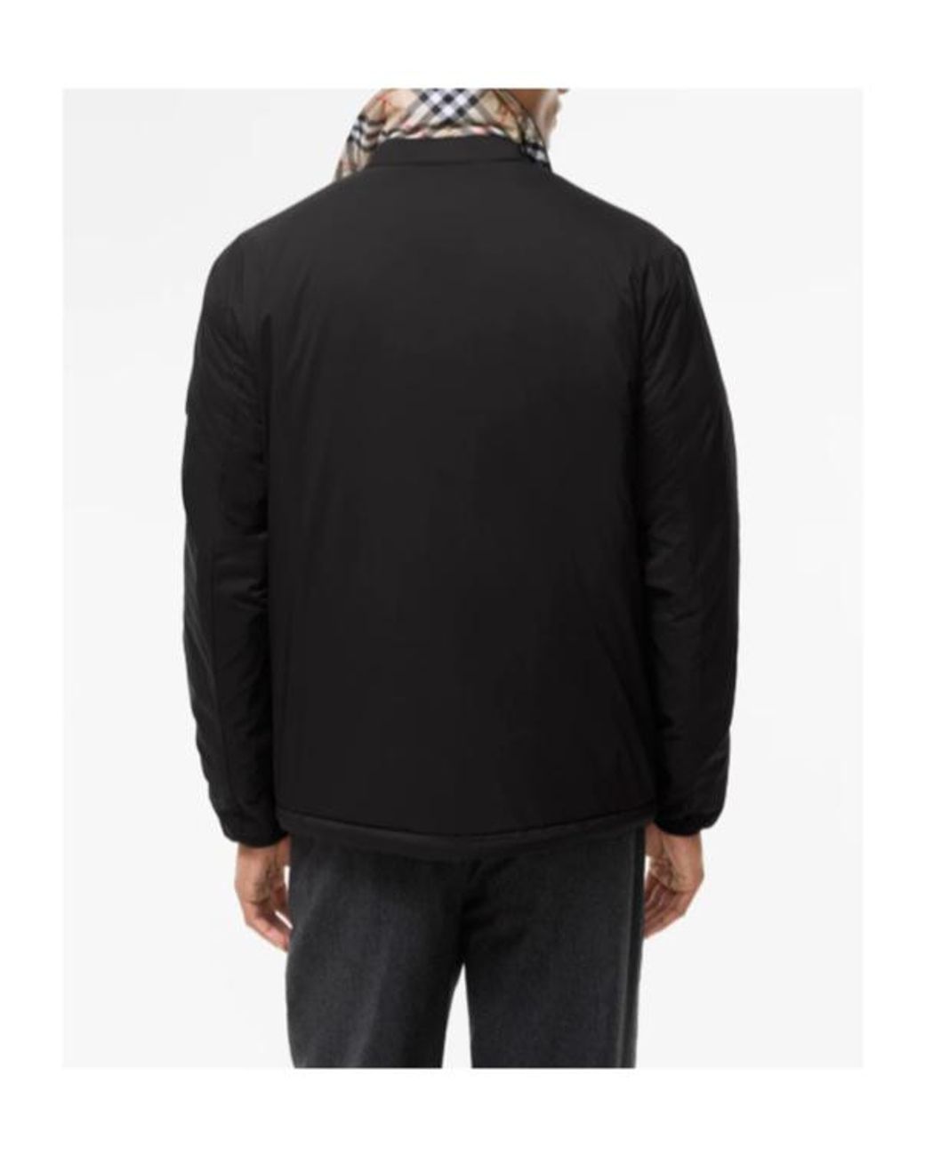 Burberry Black Dalewood Padded Overshirt for men