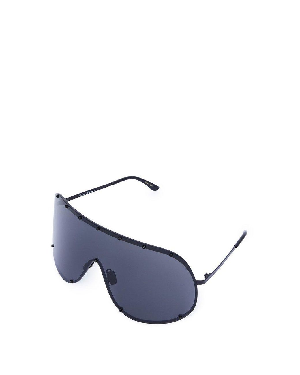 Rick Owens Blue Shield Sunglasses for men