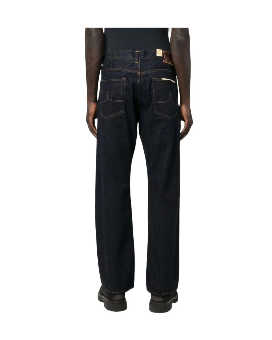 RRL Black Straight-Leg Jeans for men