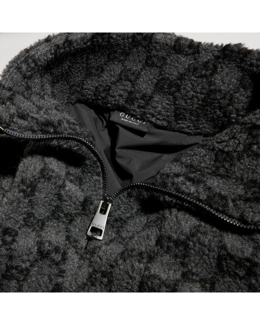 Gucci Black Gg Zip Jacket for men