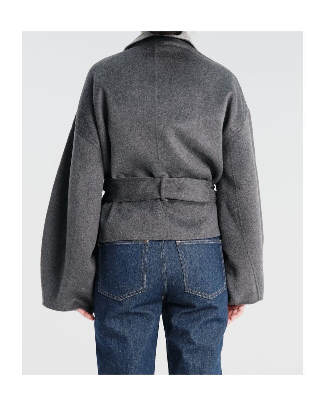 Frankie Shop Gray Long-Sleeve Casual Jacket