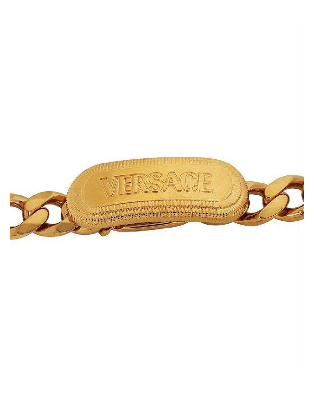 Versace Metallic Logo Bracelet for men