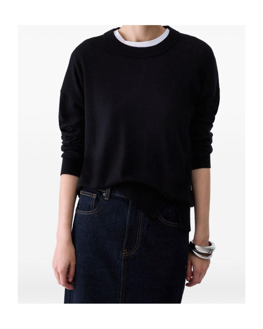 Liu Jo Blue Wool-Blend Sweater
