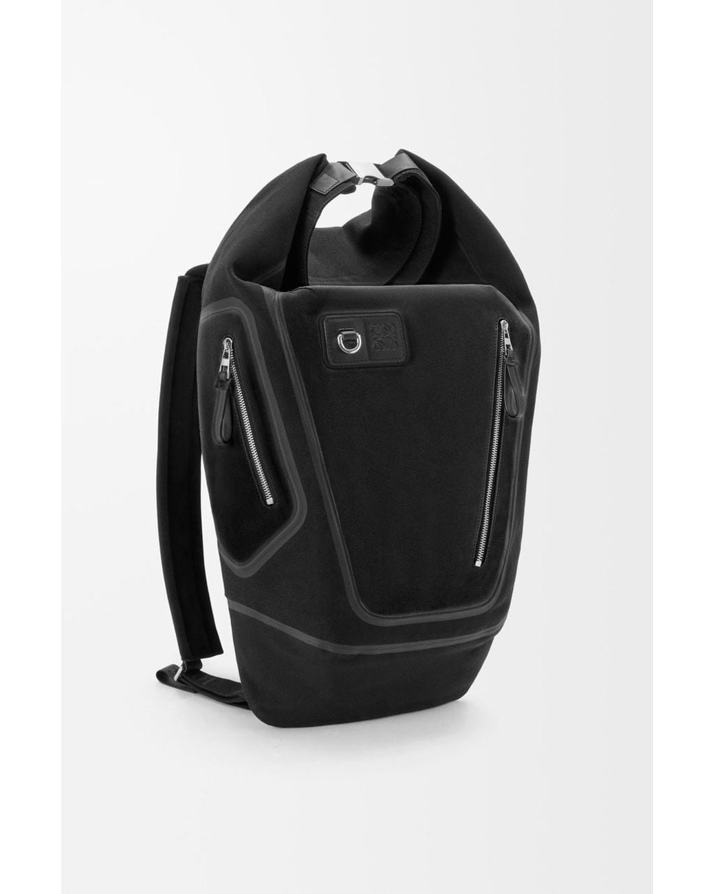 Loewe Black Flex Roll-Top Backpack for men