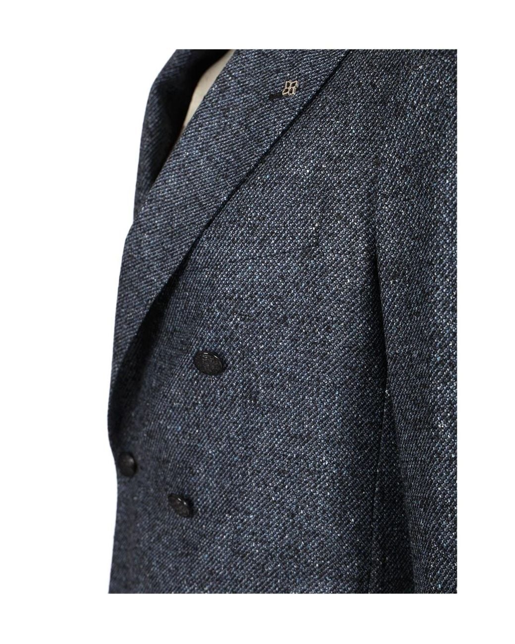 Tagliatore Blue Double-Breasted Tailored Blazer for men