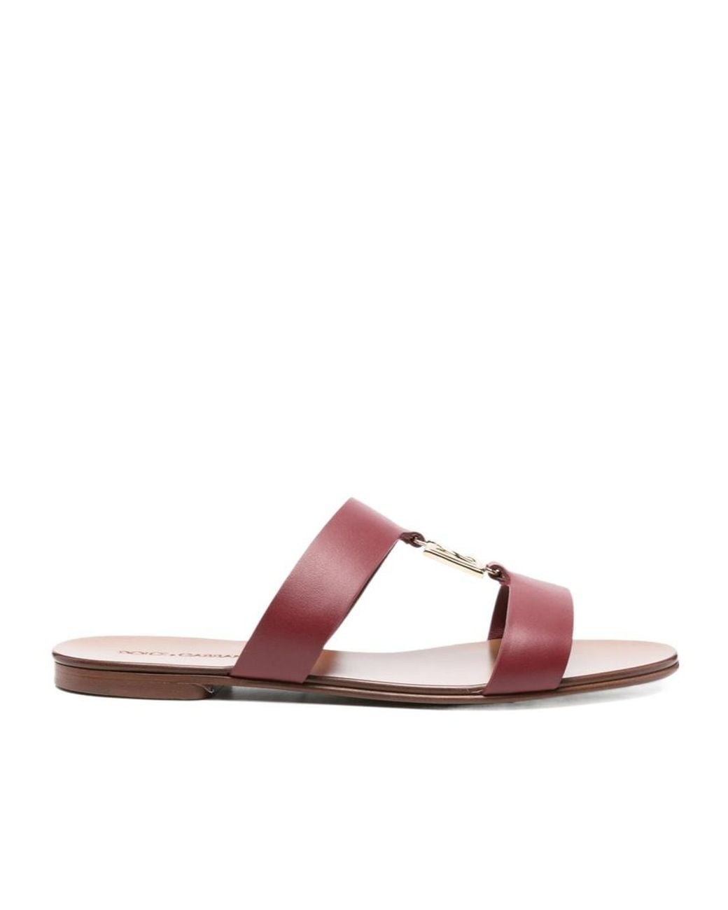 Dolce & Gabbana Pink Dg Logo Lettering Sliders