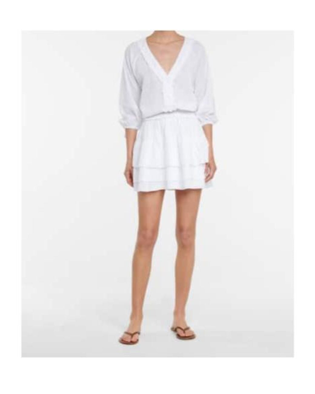 Poupette White Ariel Cotton Minidress