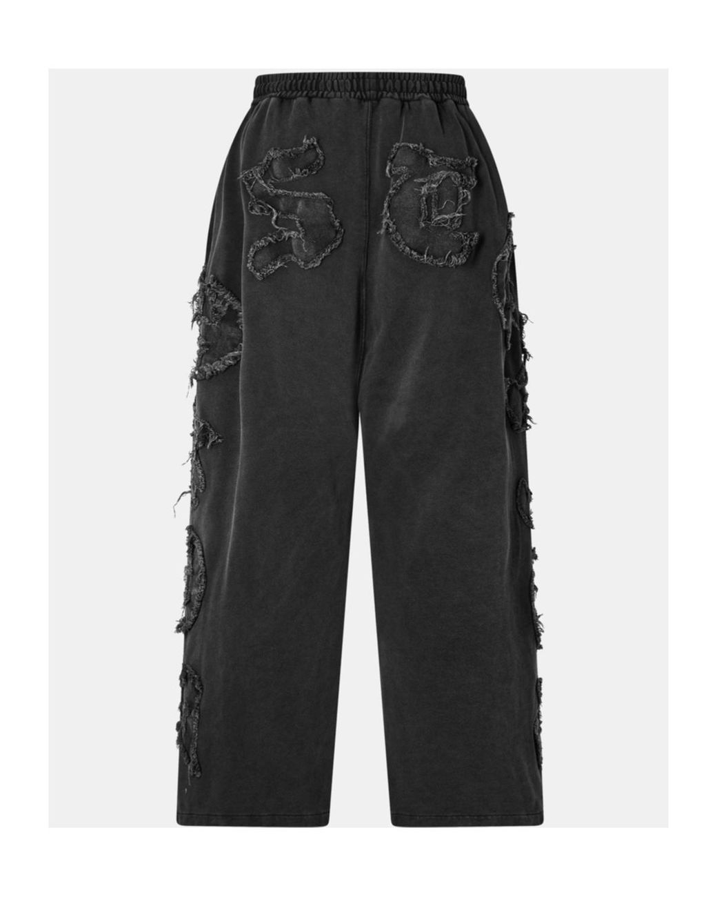 Acne Black Drawstring Wide-Leg Track Pants for men