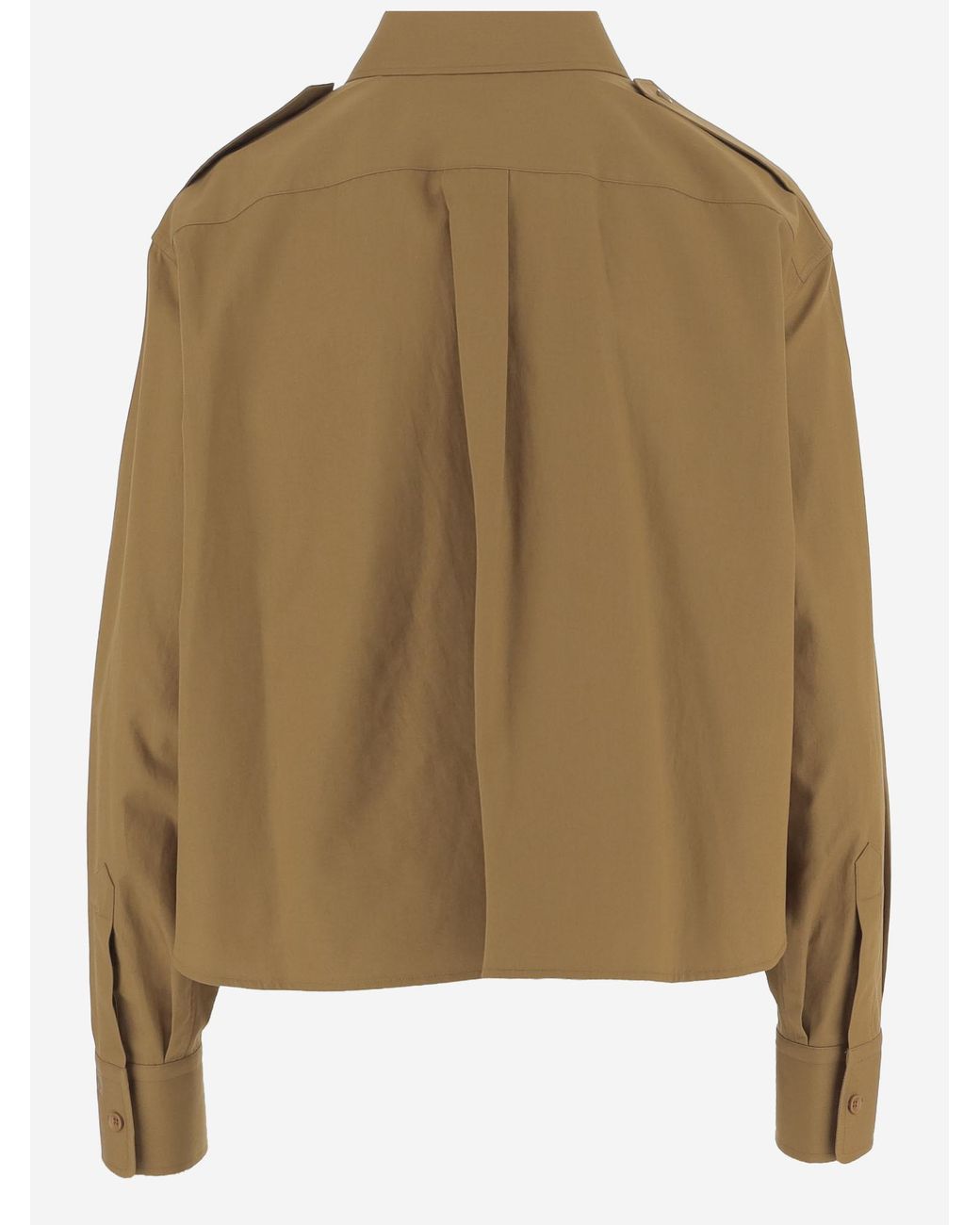 Céline Blue Cropped Shirt