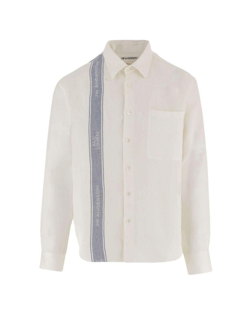 J.W. Anderson White Linen Shirt for men