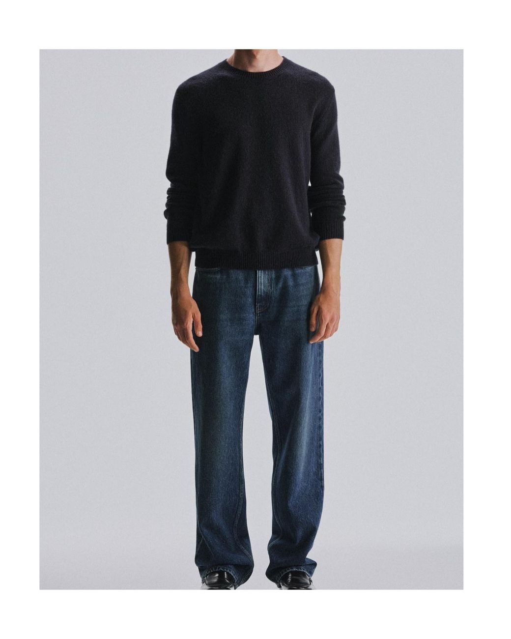 The Row Blue Long Sleeved Jumper for men