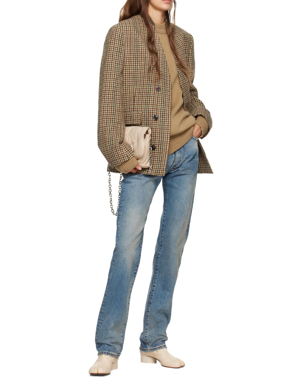 Maison Margiela Blue Distressed Jeans for men