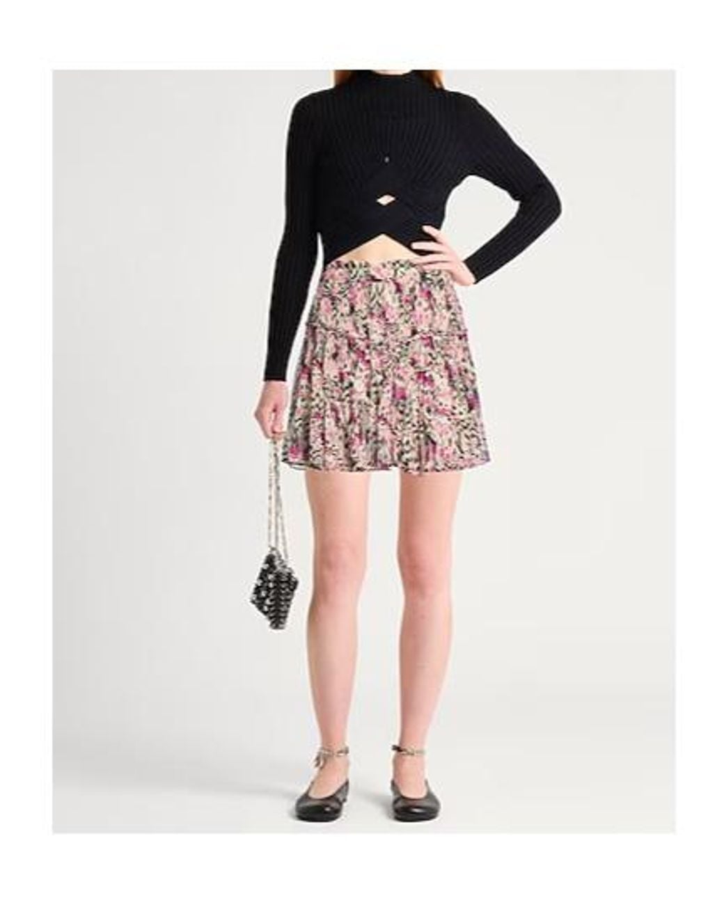 Isabel Marant Red Pleated Skirt