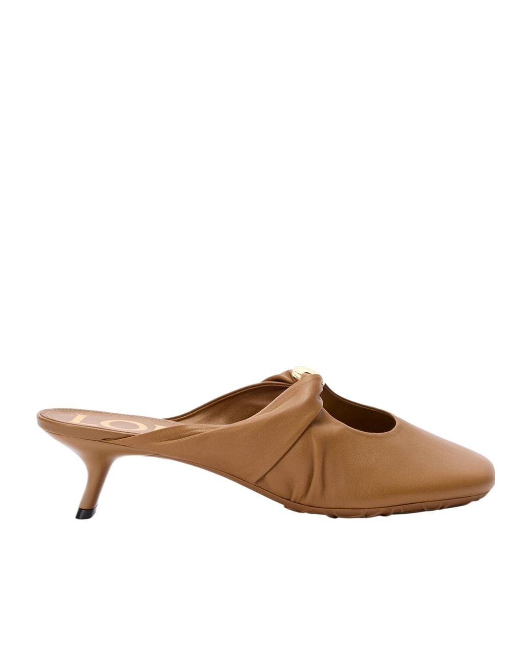 Loewe Brown Pebble Soft Mule