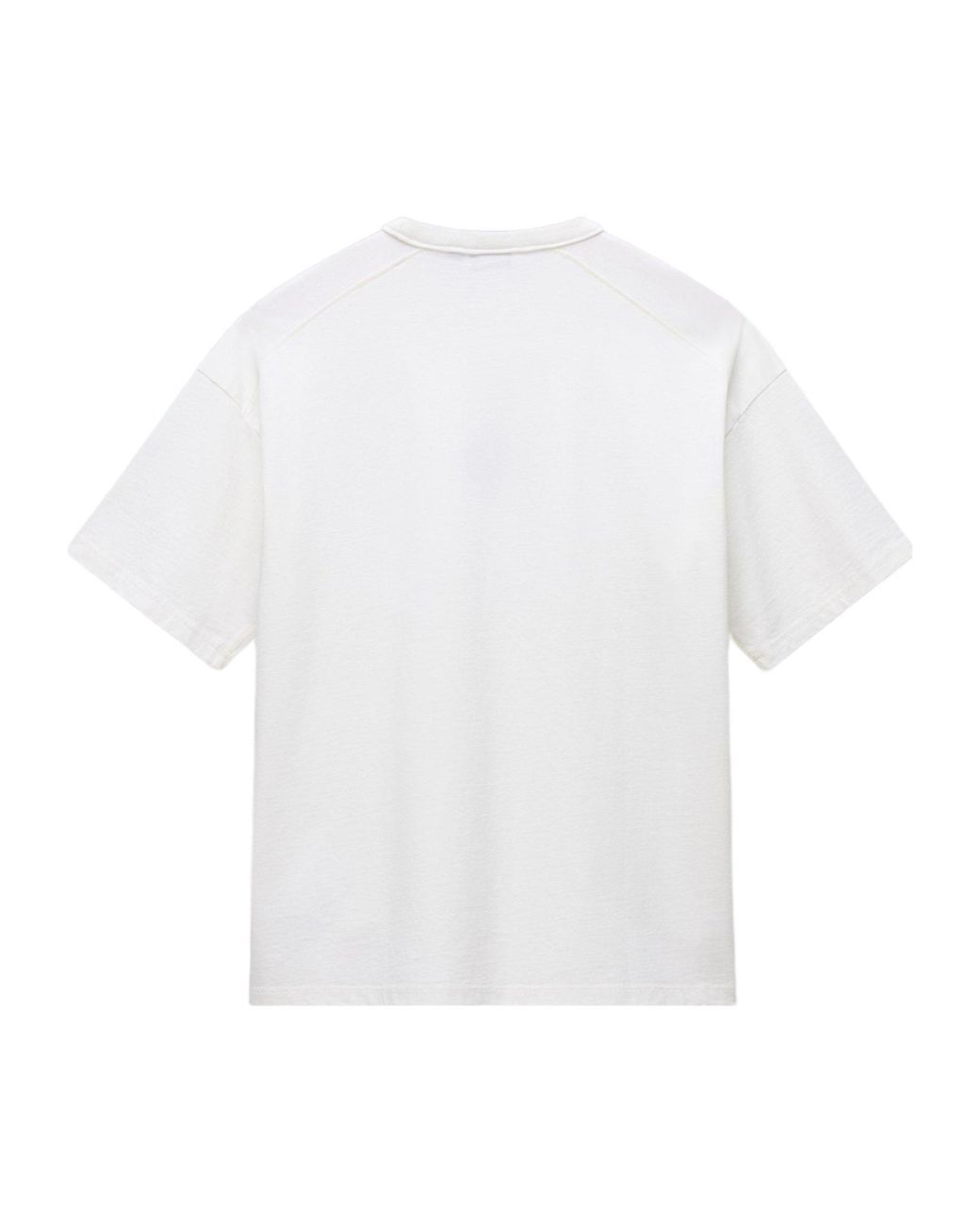 Napapijri White Logo Crew Neck T-Shirt for men