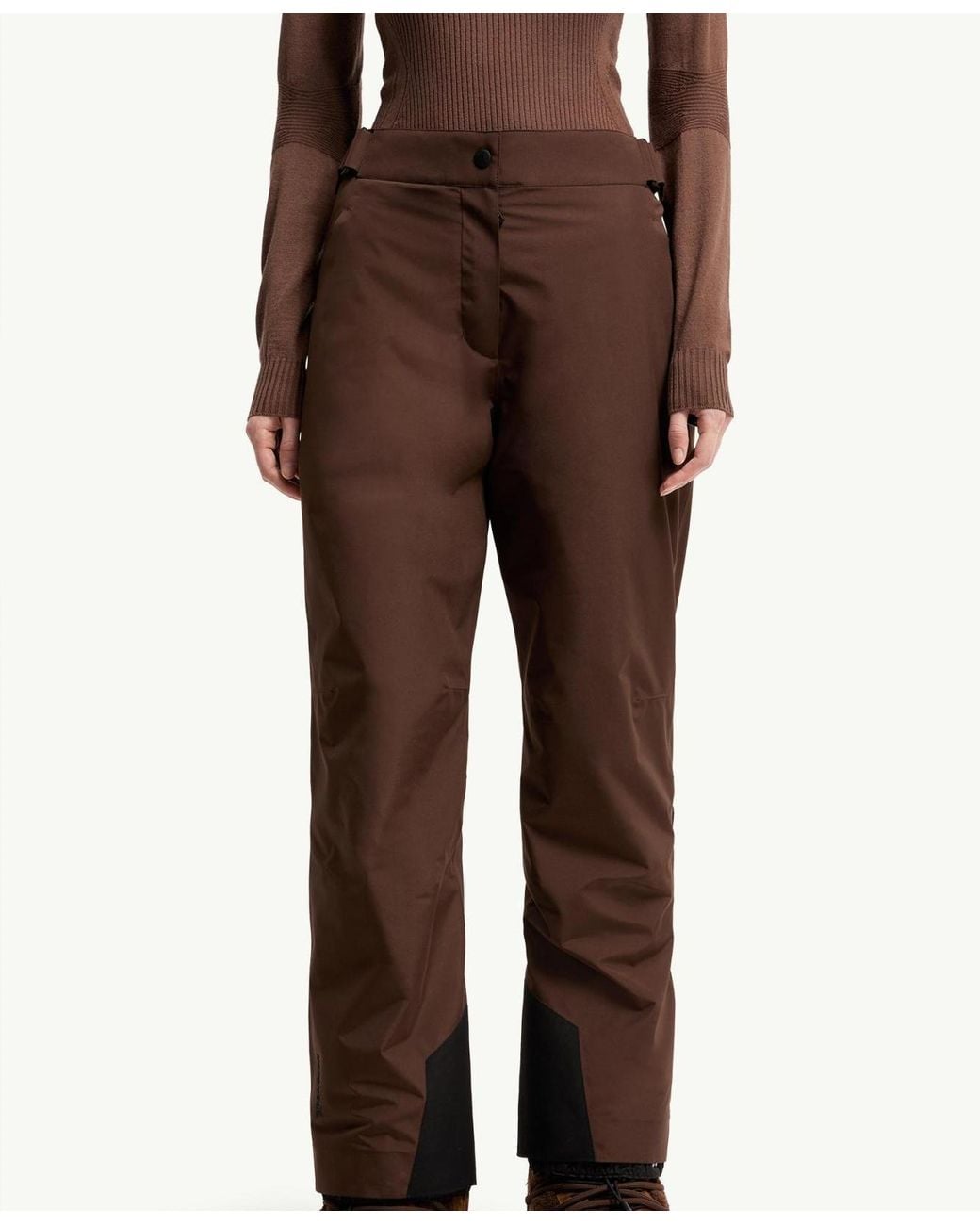 Moncler Brown Goretex Laminate Insulated Ski Pants