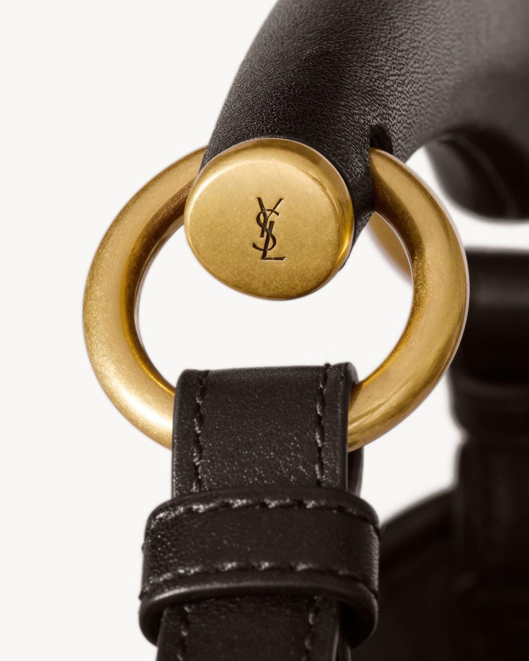 Saint Laurent Black Mombasa Medium Shoulder Bag