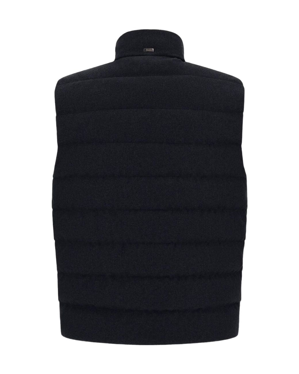 Herno Blue Quilted High-Neck Vest for men