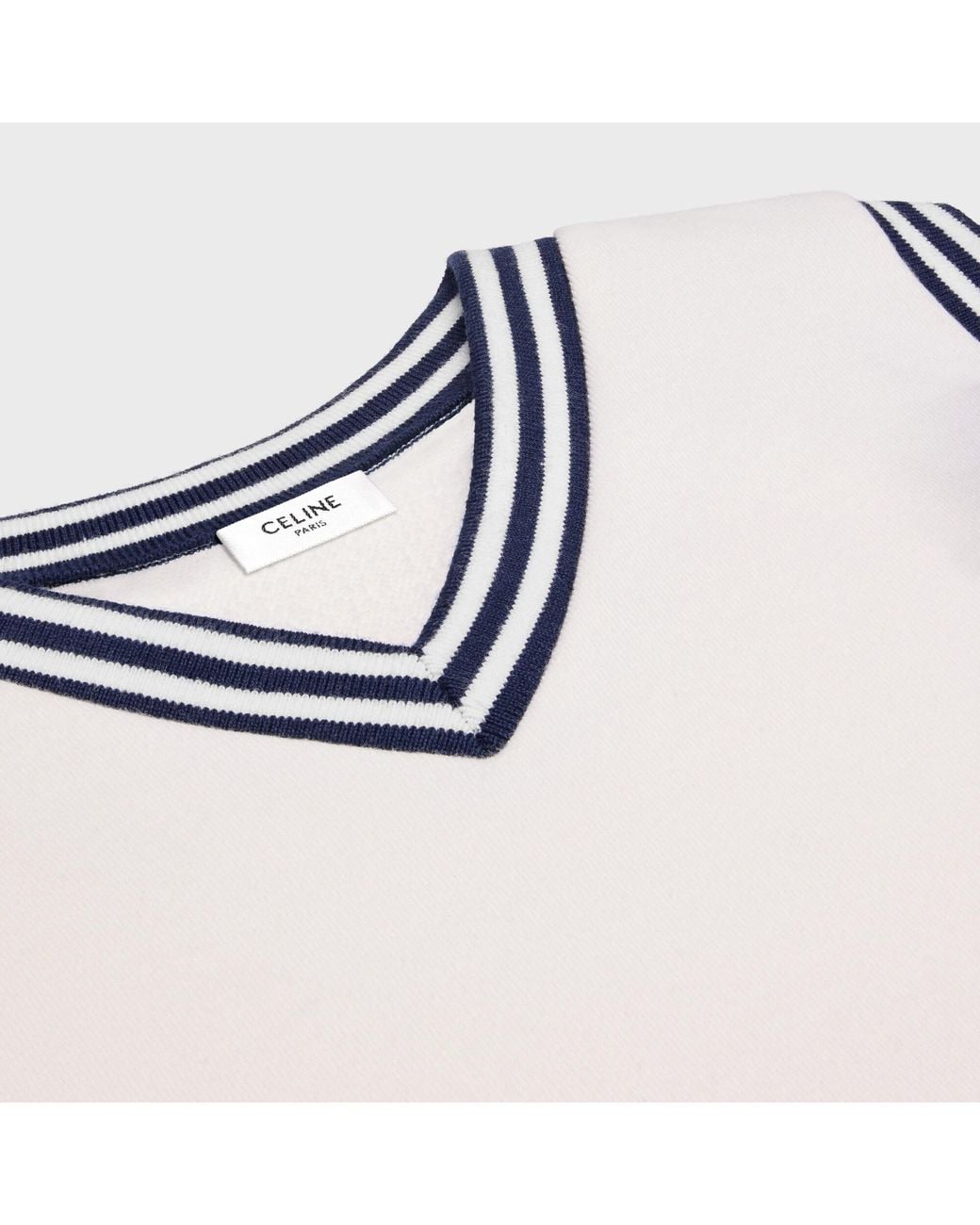 Céline Blue Sleeveless Sweatshirt