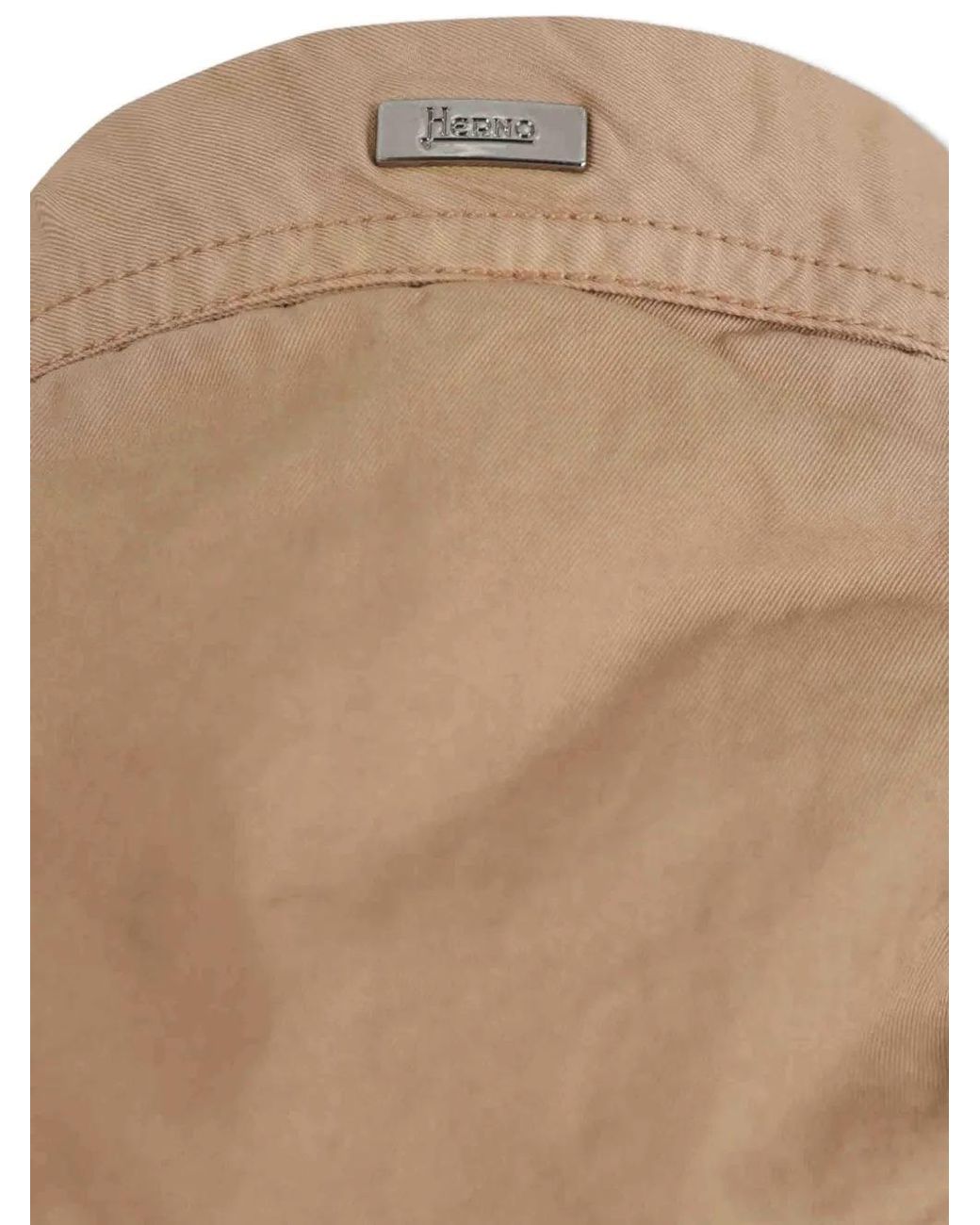 Herno Brown Drawstring Hooded Jacket for men