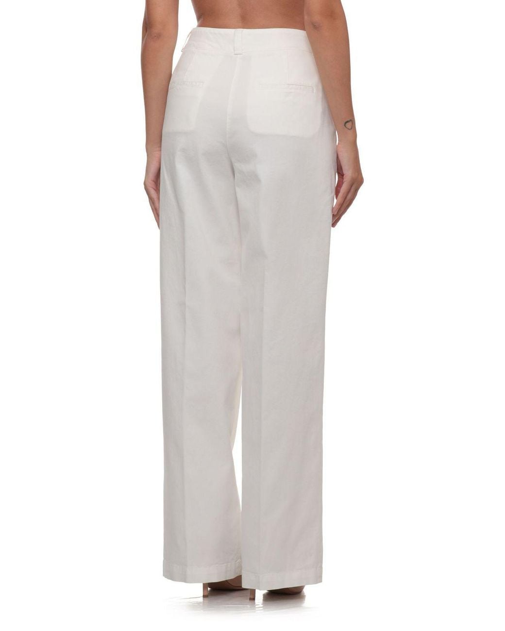 Peserico White Wide-Leg Pants